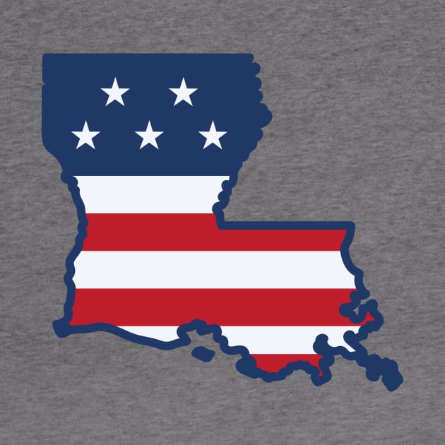 Stars and Stripes Louisiana by SLAG_Creative